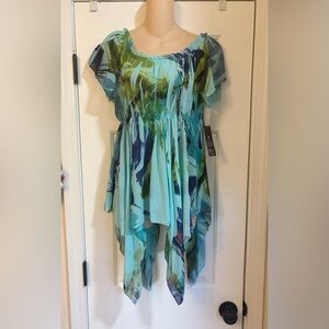 Nique Vibrant Blue and Yellow Dress